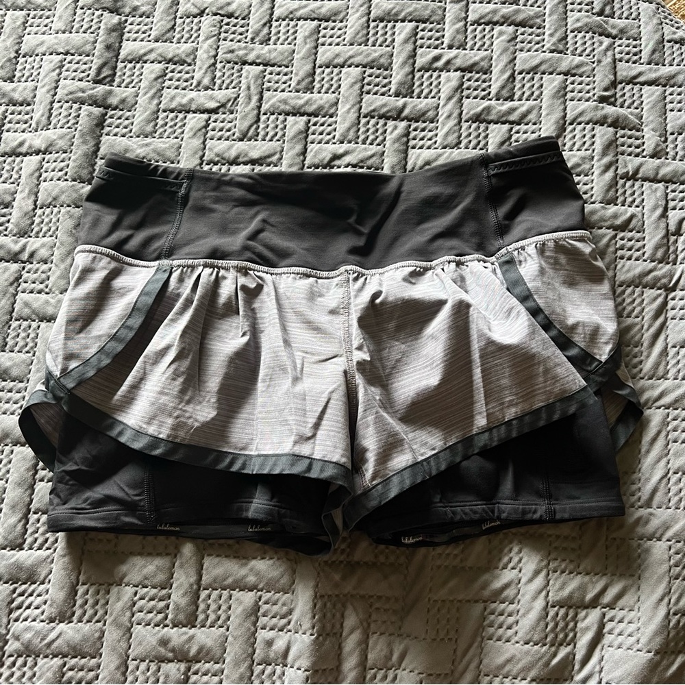 Lululemon layered running shorts